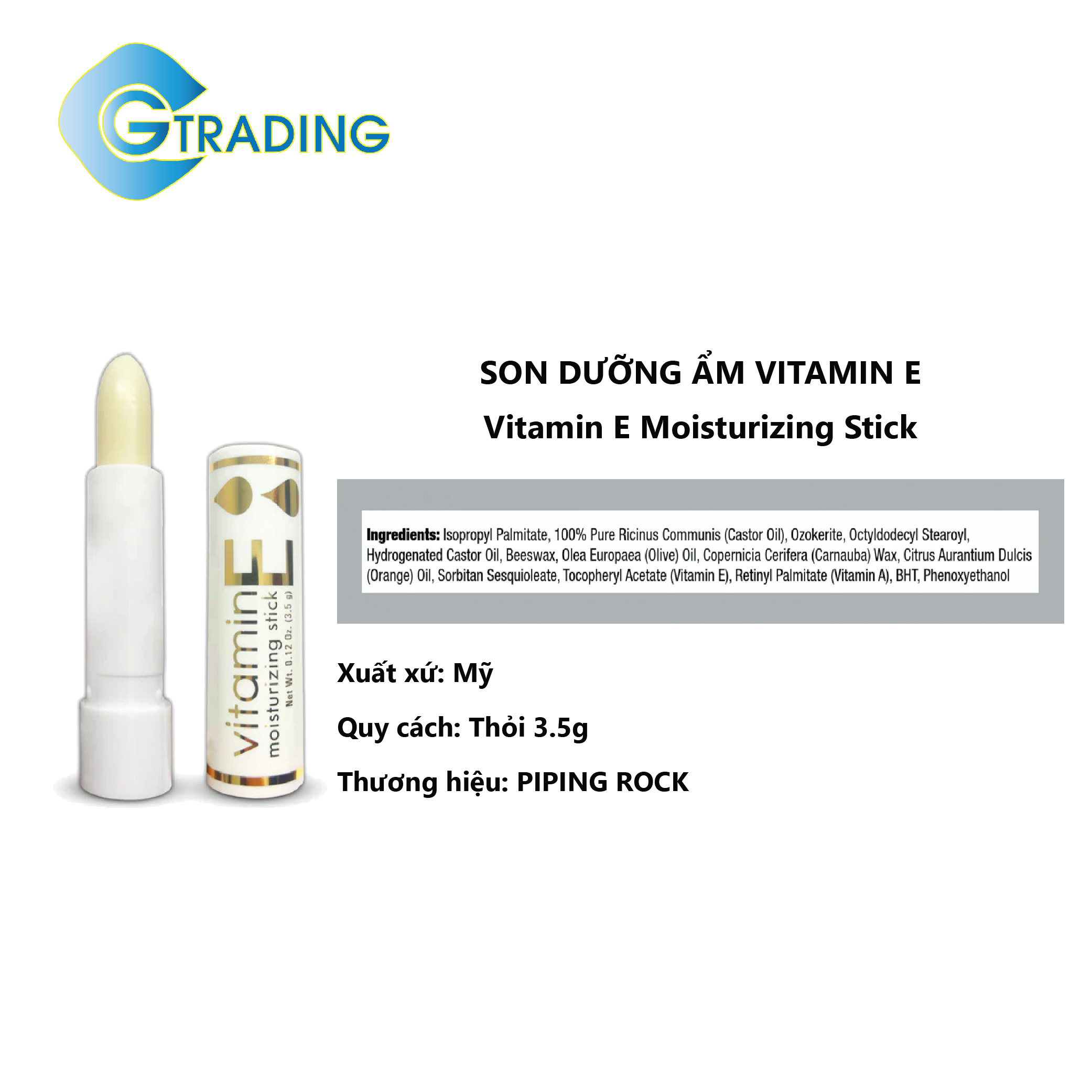 SON DƯỠNG ẨM VITAMIN E