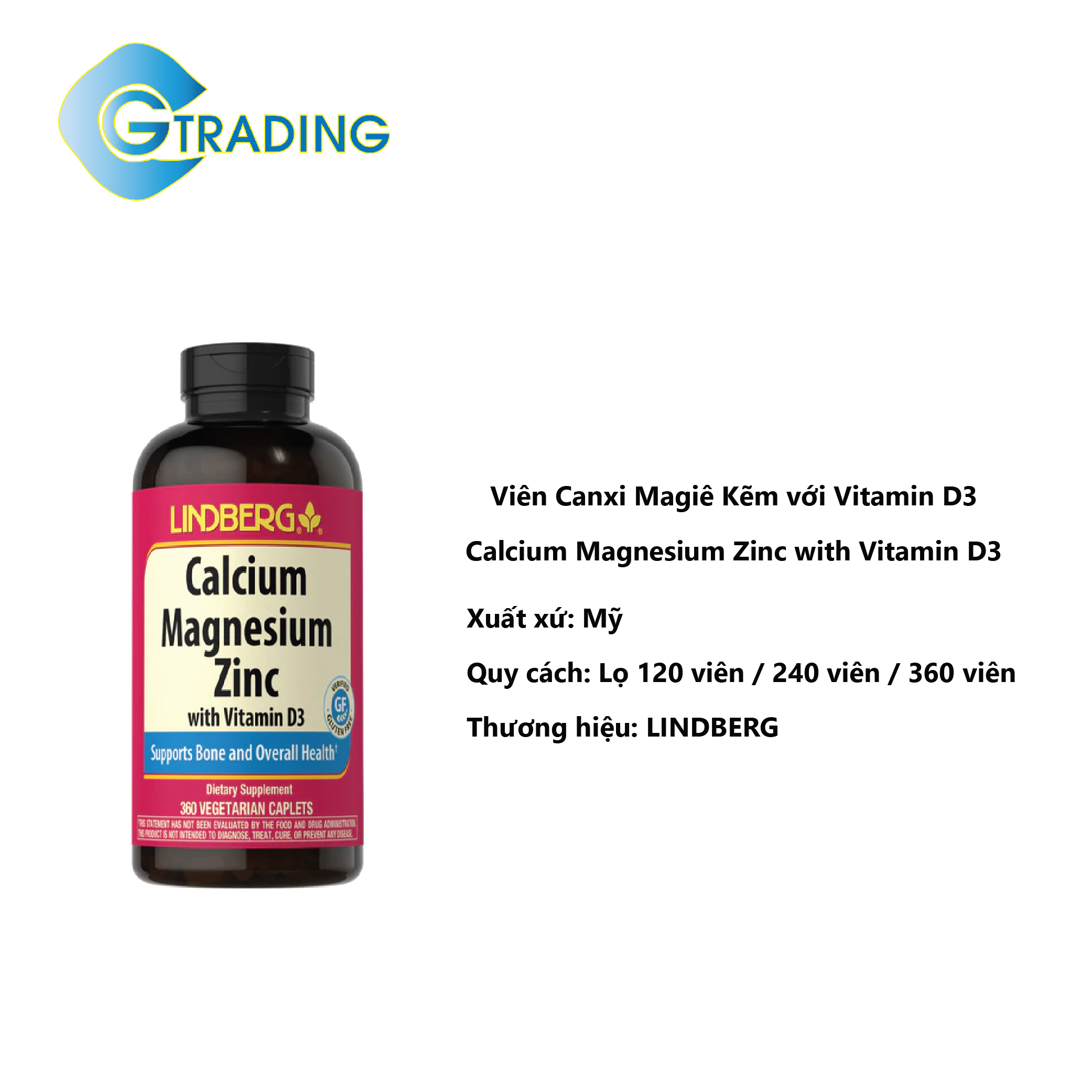 VIÊN CANXI - MAGIE - KẼM VỚI VITAMIN D3