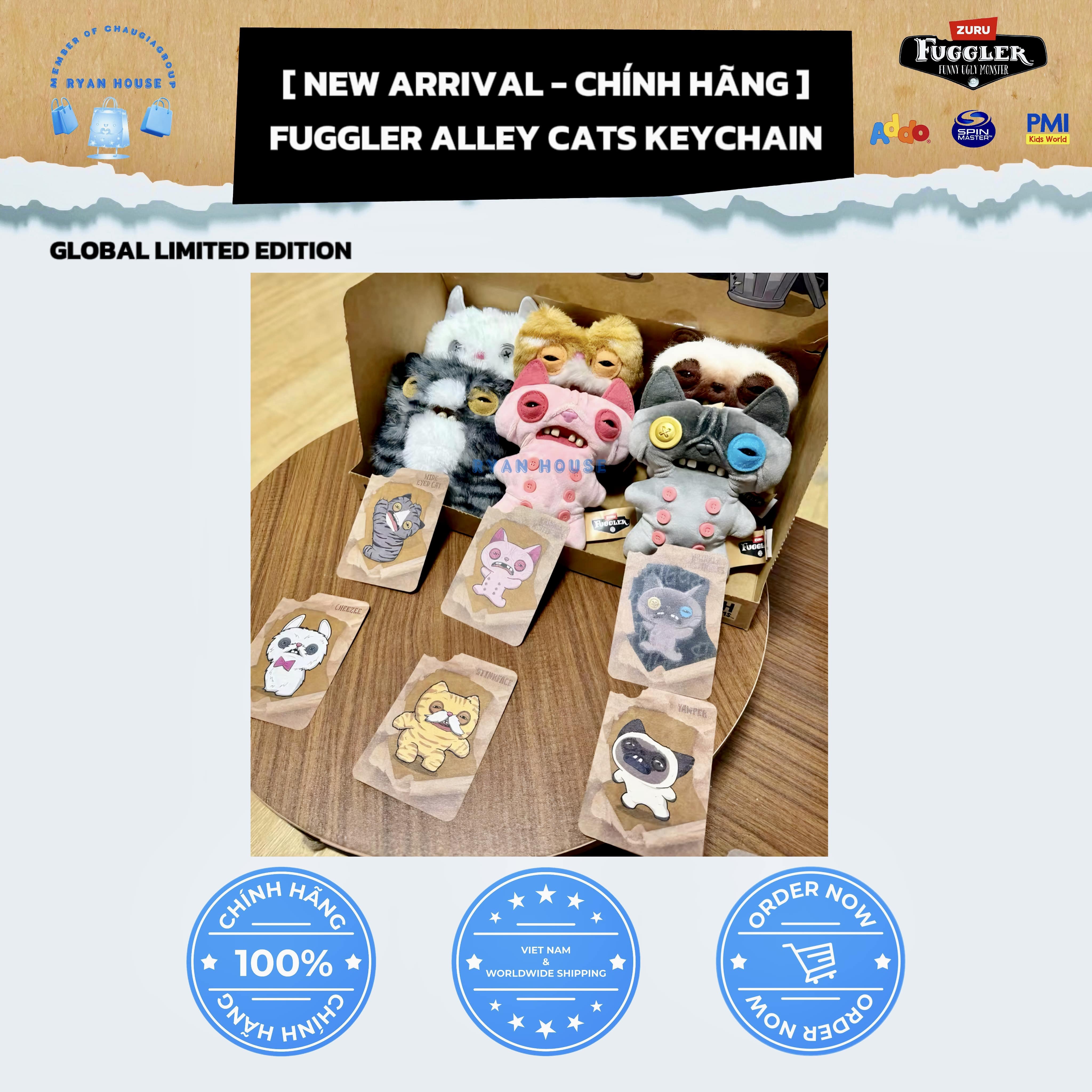 NEW ARRIVALS - FUGGLER ALLEY CATS MINI KEYCHAIN