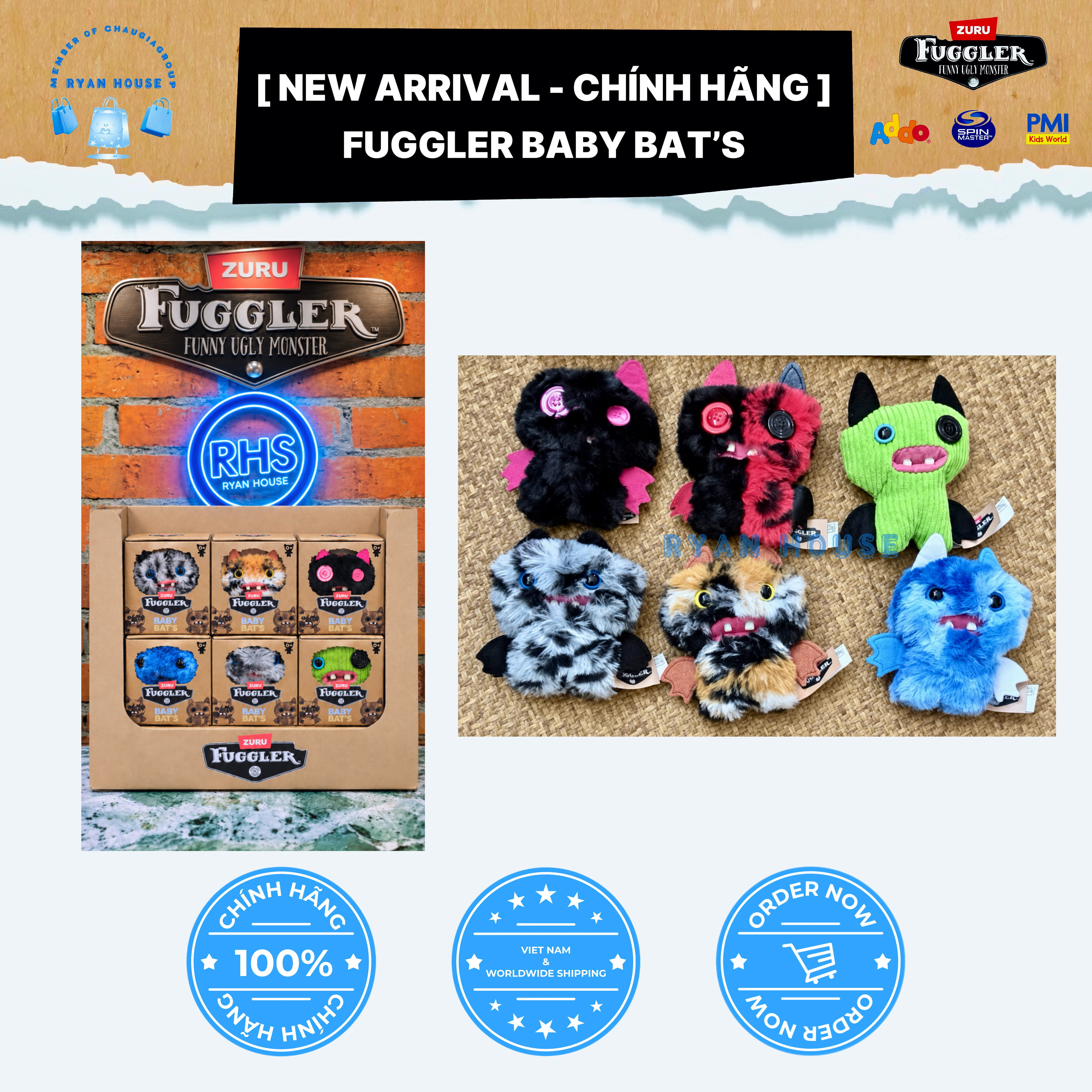 NEW ARRIVALS - FUGGLER BABY BATS