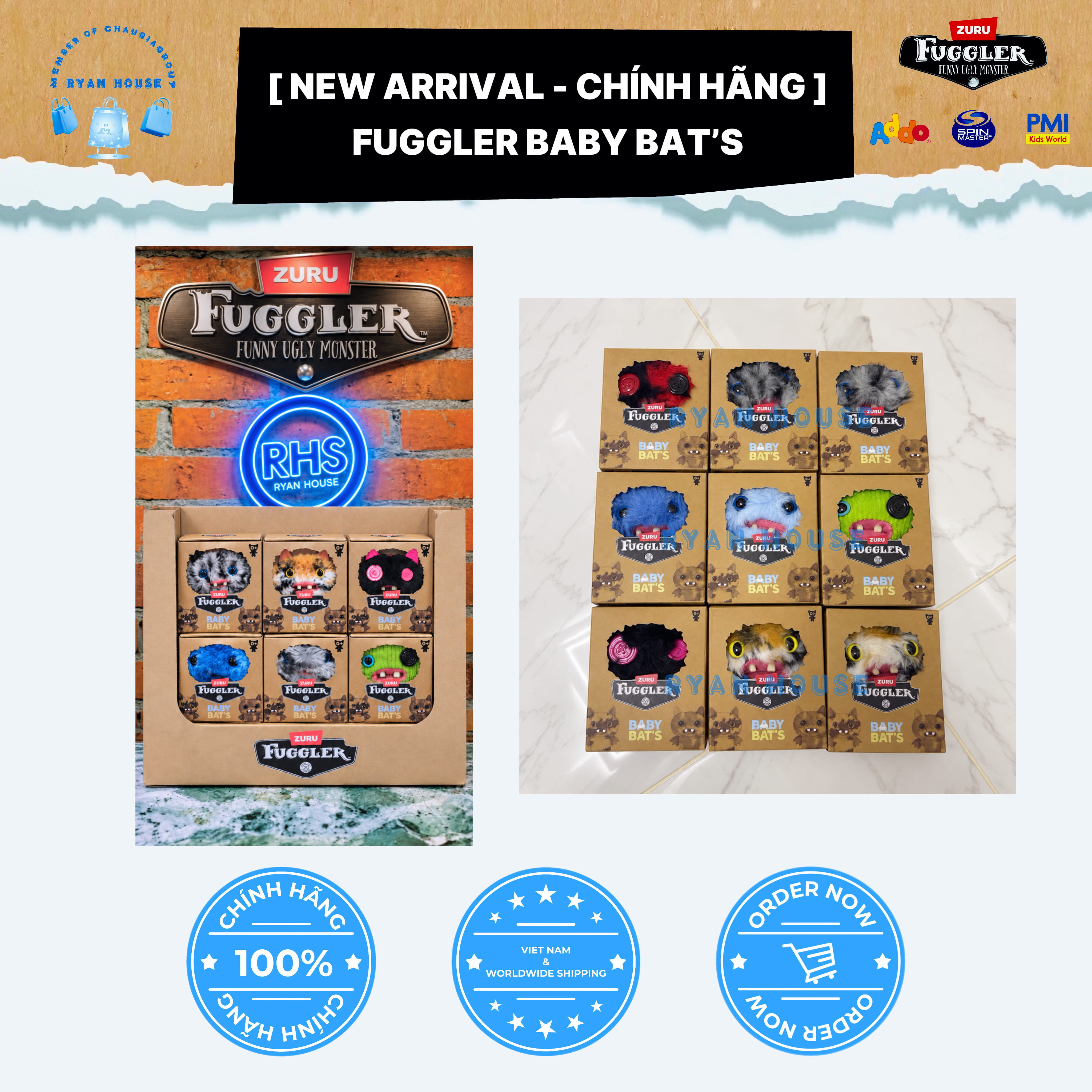 NEW ARRIVALS - FUGGLER BABY BATS