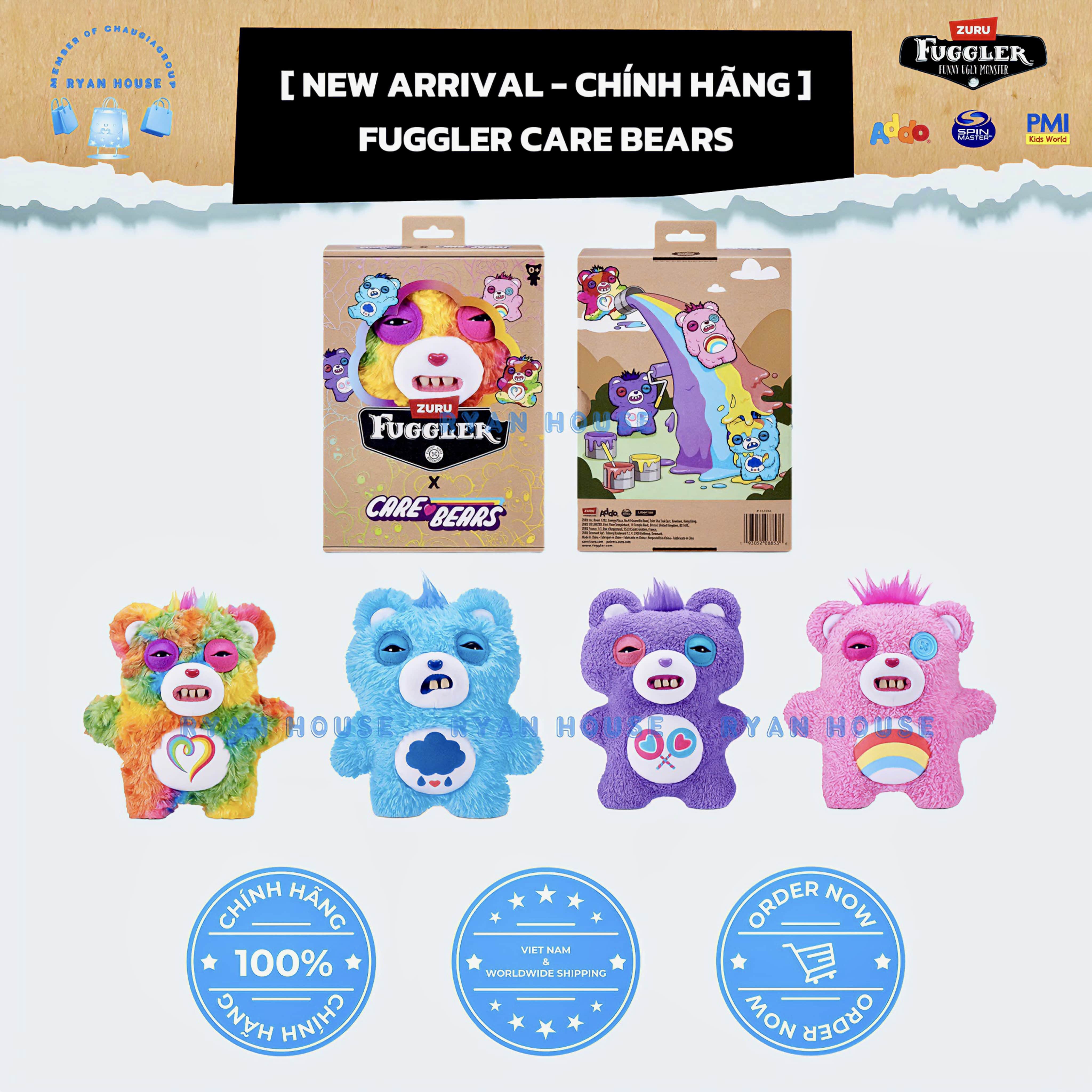 NEW ARRIVALS - FUGGLER CARE BEARS