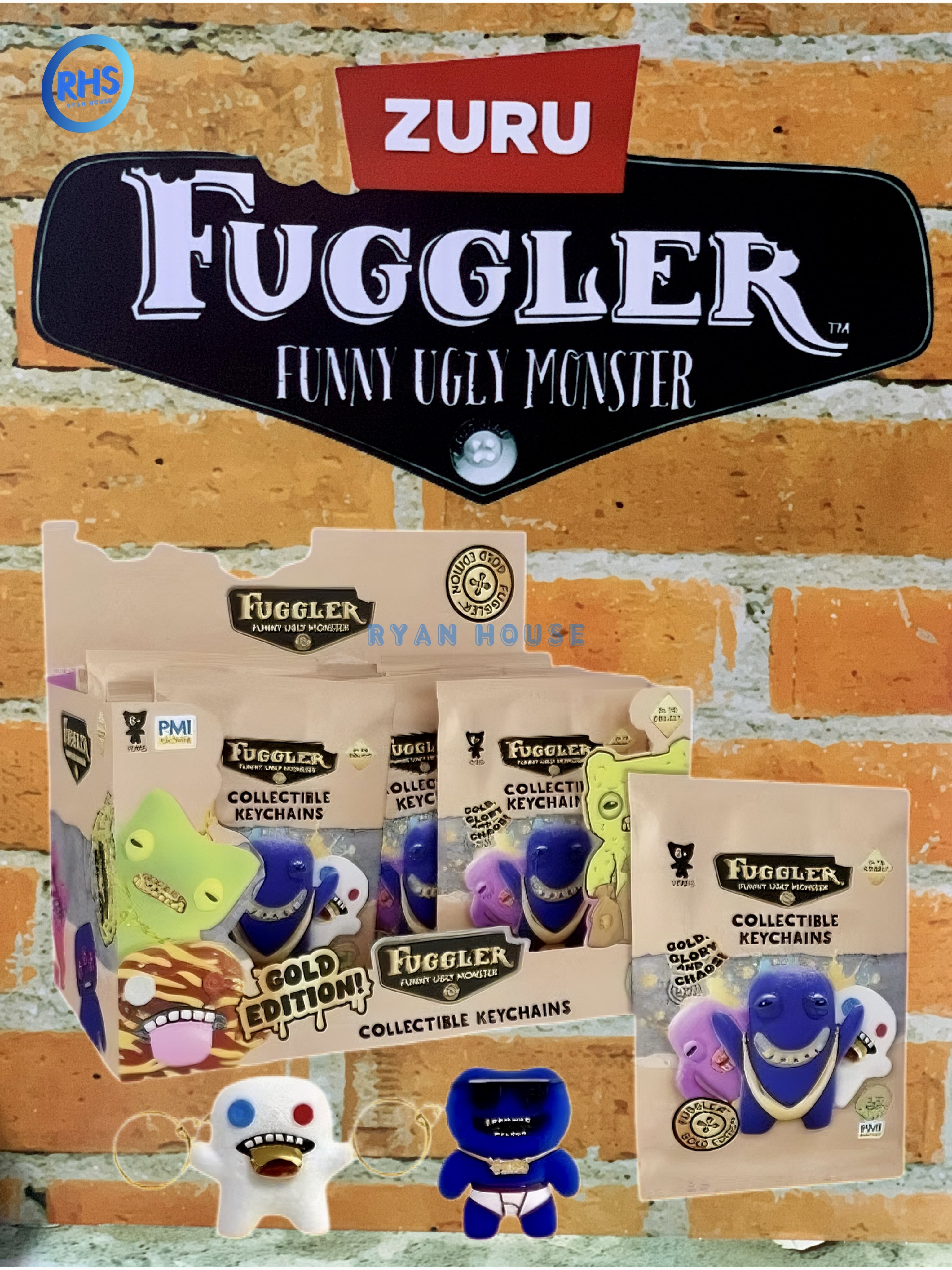 NEW ARRIVALS - FUGGLER COLLECTIBLE KEYCHAIN GOLD EDITION