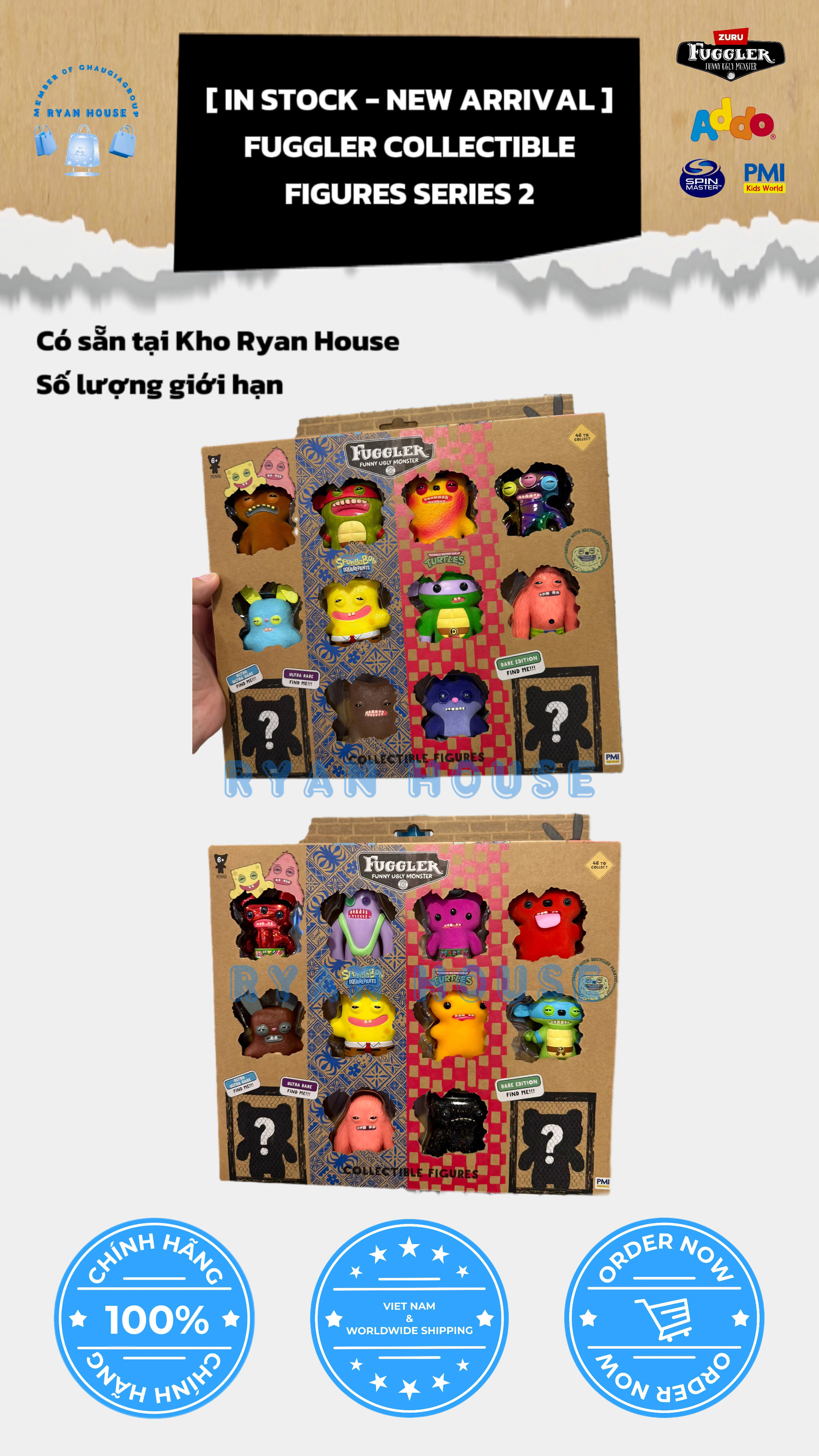 NEW ARRIVALS - FUGGLER COLLECTIBLE FIGURES SERIES 2