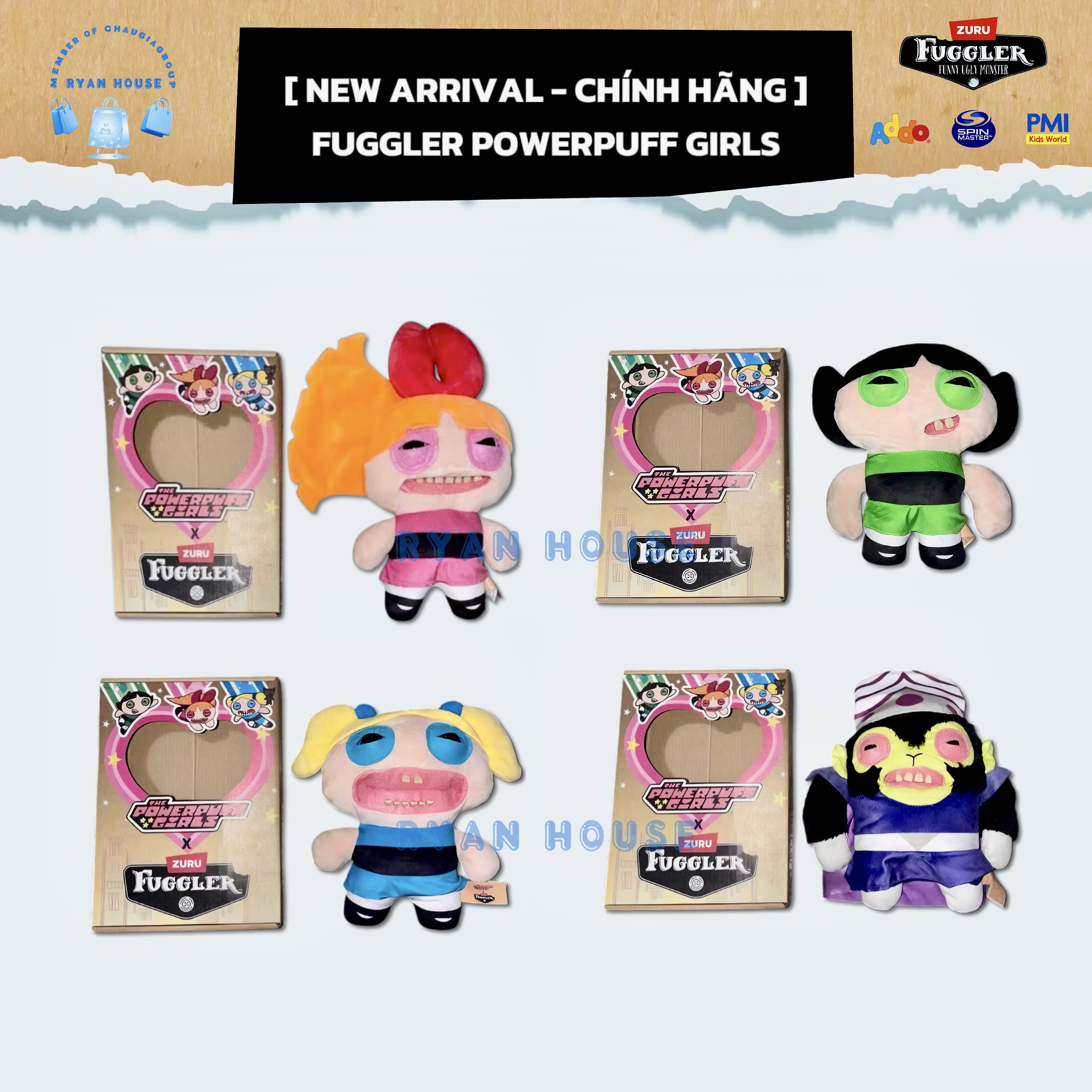 NEW ARRIVALS - FUGGLER POWERPUFF GIRLS