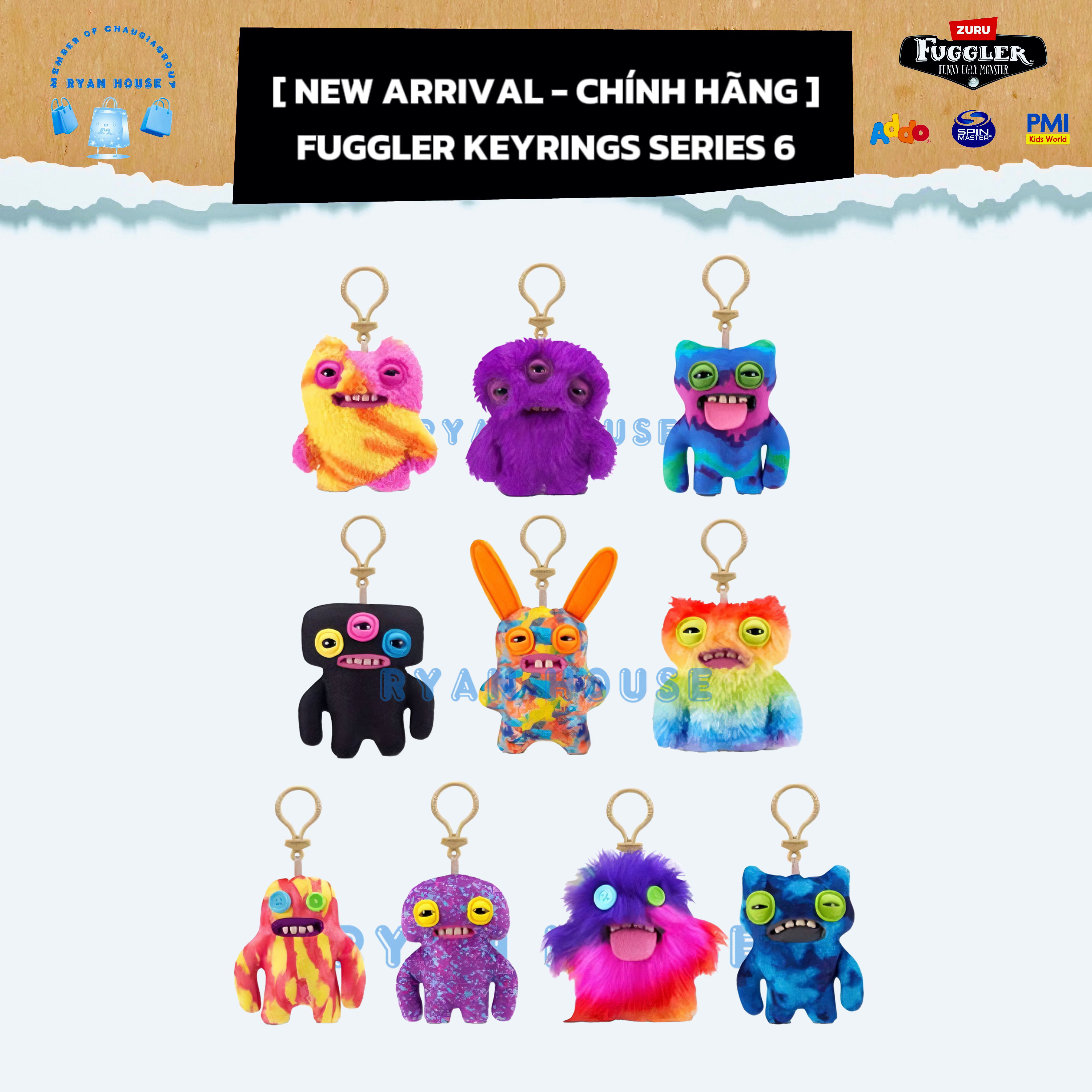 NEW ARRIVALS - FUGGLER KEYRING SERIES 6